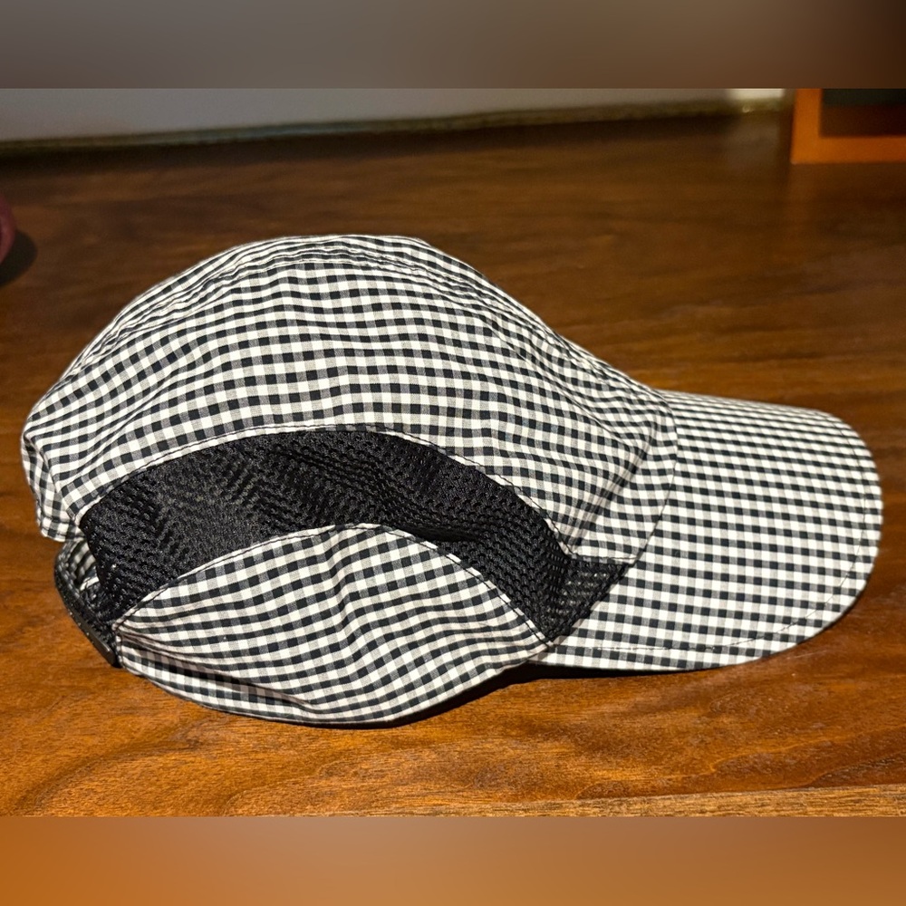 Black and White Checkered Columbia Hat